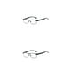thumbnail image 4 of Qarigey Montura de gafas de lectura para hombre, gafas de hipermetropía cuadradas, herramienta de reloj ligera para el hogar, adultos, 300 grados 2piezas, 4 of 6