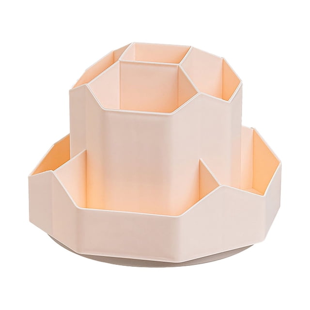 pdqouc Back To School Supplies office Supplies for Desk 9 Slots 360 Rotating Desk Organizers Desktop Storage Stationery Supplies Organizer Cute Pencil Cup Pot for office School Home