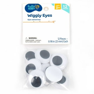 UPINS 300Pcs Glow in The Dark Googly Wiggle Eyes Self Adhesive Luminous  Google Eyes for Crafts Sticker 8mm Sparkle Colored Googly Eyes Suitable for