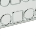 thumbnail image 6 of Home Details Circles and Squares Steel Vanity Mirror Tray 1.6" H, Chrome, 6 of 9