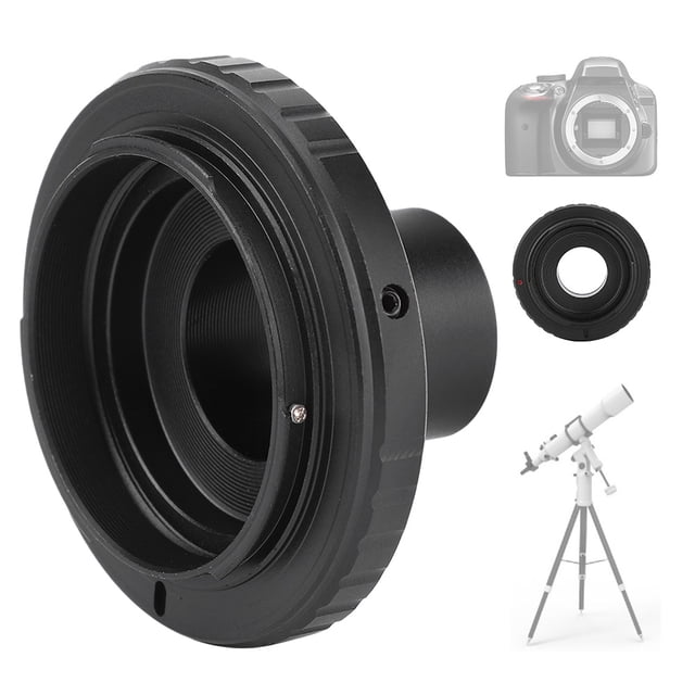 Adaptador de ocular de telescopio de metal adaptador de ocular desmontable montaje en T para montura AI SLR ANGGREK Otros
