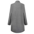 thumbnail image 4 of Black and Friday Clothing Sales Idoravan Coats for Women Plus Size Clearance Fashion Women Long Sleeved Cardigan Print Designs Relaxed Loose Fitting Long Sleeved Gray S, 4 of 5