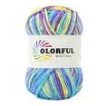 thumbnail image 5 of Title: Milk Cotton Yarn 5-Ply Variegated Yarn for Crocheting, Soft Knitting Yarn for Student Blankets, 1 Skein Purple Pink Blue, 5 of 7