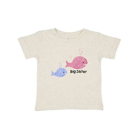 

Inktastic Big Sister with Lil Brother Gift Baby Girl T-Shirt