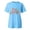 Light Blue, variant on Womens Summer Tops Womens Summer Tops Happy To See Your Face Teacher Shirt Women Back School First Day Life Short Sleeve Tee Tops XL