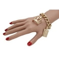 thumbnail image 3 of Women Gold Metal Chain Bracelet Crown Shoe Perfume Lipstick Infinity, 3 of 10