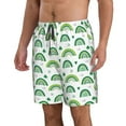 thumbnail image 2 of Logiee St. Patrick's Day rainbows Print Mens Swim Trunks Quick Dry Board Shorts,Breathable Hawaii Beach Shorts Swimwear Bathing Suits-Large, 2 of 6