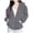 Grey, variant on Futezty Women's Drawstring Zip Up Cute Hoodies Fall Jacket Oversized Casual Sweatshirts with Pocket