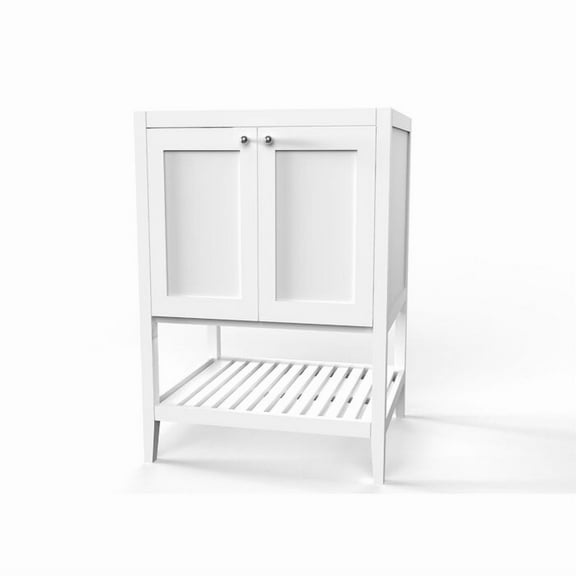 Disar 24" Single Bathroom Vanity Base Only in White