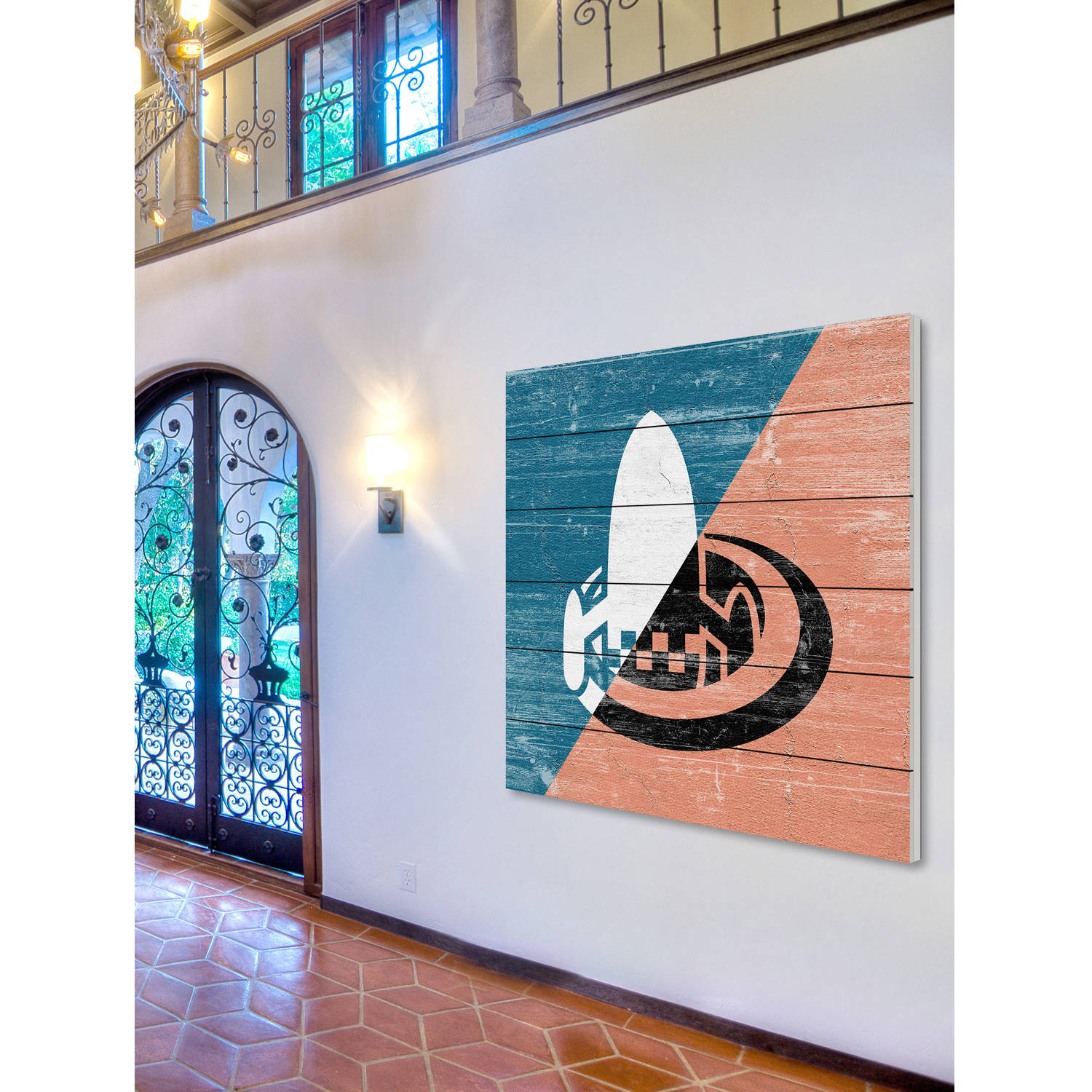 Marmont Hill - "Hidden Ship" Painting Print on White Wood