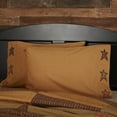 thumbnail image 5 of VHC Brands Stratton Star Cotton Primitive Bedding Appliqued Standard Pillow Case Set of 2, Dark Khaki Tan, 5 of 5