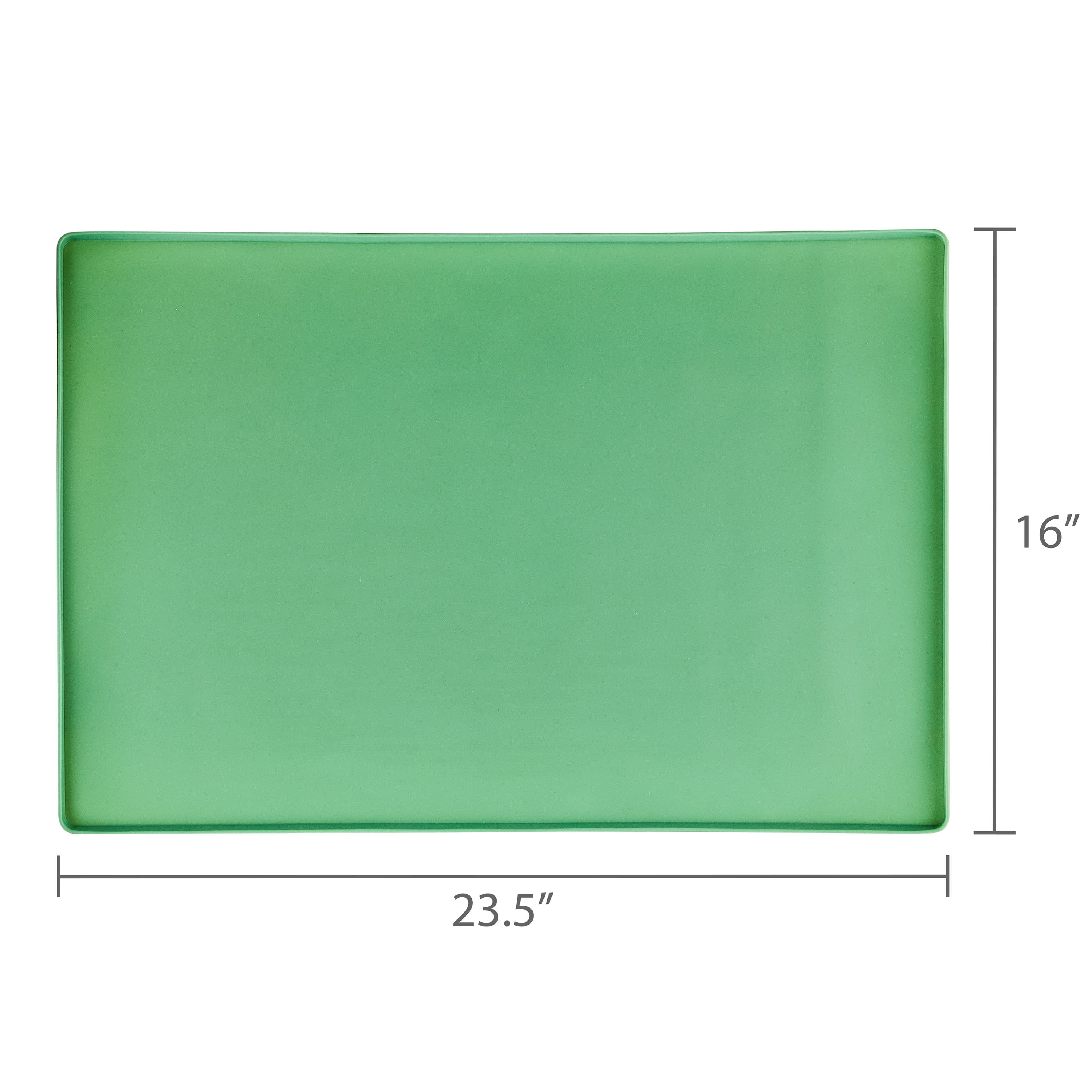 Vibrant Life Large Silicone Pet Feeding Mat, Sage Green, 23.5" x 16"
