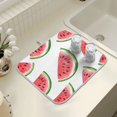 thumbnail image 4 of Yayeee Drying Mat for Kitchen Counter Dishes Microfiber Coffee Decorative Pad, White Watermelon, 4 of 9