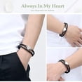 thumbnail image 2 of Heart Leather Cremation Jewelry Urn Bracelet for Ashes for Women, Stainless Steel Heart Urn Cuff Bracelet Cremation Keepsake Jewelry for Ashes, 2 of 7