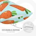 thumbnail image 5 of Balery Cartoon Carrot Bedding Queen Pillow Cases - Envelope Closure - Soft Brushed Microfiber Fabric - Shrinkage and Fade Resistant Pillow Cases-, 5 of 9