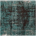 thumbnail image 6 of SAFAVIEH Classic Vintage Rothesay Oriental Overdyed Area Rug, Teal/Brown, 6' x 6' Round, 6 of 9