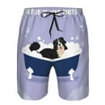thumbnail image 3 of Fuzoiu Bernese Mountain Dog Sitting Bath Tub Print Men's Beach Shorts,Men's Swim Trunks,Quick Dry Board Shorts with Pockets,Men's Bathing Suits for Surfing, Running, and Casual Wear-Medium, 3 of 6