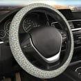 thumbnail image 4 of Kdxio White Popcorn Print Elastic Stretch Steering Wheel Cover,Auto Steering Wheel Cover,15 Inch Anti-Slip,Warm in Winter and Cool in Summer,Fit Suvs,Vans Cars,Trucks, 4 of 7
