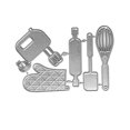 thumbnail image 1 of Cuadros Decorativos Troqueles de corte de metal Juego de utensilios de cocina Molde DIY Scrapbook Embossing Tools (363) Likrtyny embutido en tela, 1 of 6