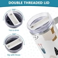 thumbnail image 5 of SKYSONIC 40oz Tumbler with Handle and Straw-Double Wall Vacuum Reusable Stainless Steel Insulated Water Bottle Mothers Day Gifts-Cartoon Koala Animal, 5 of 7