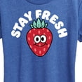 thumbnail image 3 of Instant Message - Stay Fresh Strawberry - Women's Short Sleeve Graphic T-Shirt, 3 of 6