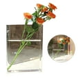 thumbnail image 4 of Book Shape Flower Vase, High Square Book Vase  for Home Transparent White Characters, 4 of 8