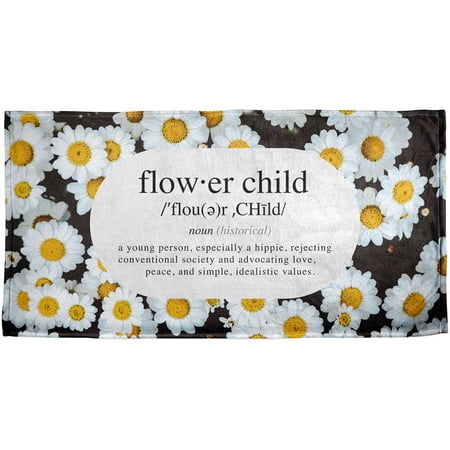 Flower Child Definition Daisies All Over Bath Towel
