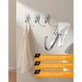 thumbnail image 3 of Ganchos adhesivos de pared ApeBest, paquete de 50 ganchos pequeños transparentes, 3 of 6