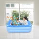 thumbnail image 3 of Inflatable Kiddie Pool, 45" x 35" X 14" Blue Baby Pool Summer Water Fun, 3 of 5