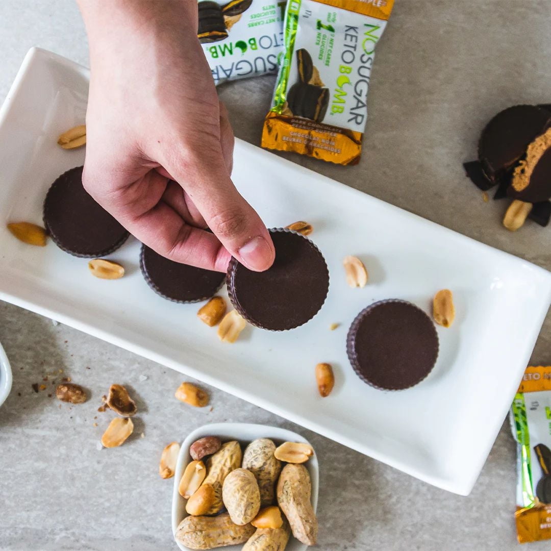 No Sugar Bombe Céto Beurre du cacahuete au chocolat 10 x 17 g