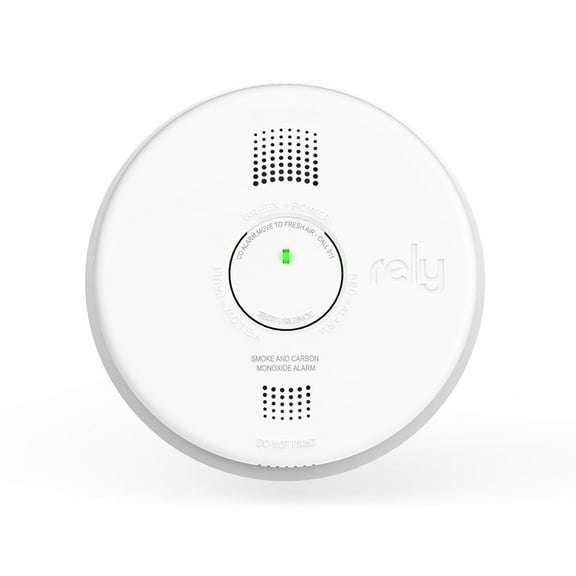 Rely Essentials Battery Operated Combination Smoke & Carbon Monoxide Detector with Voice Alerts