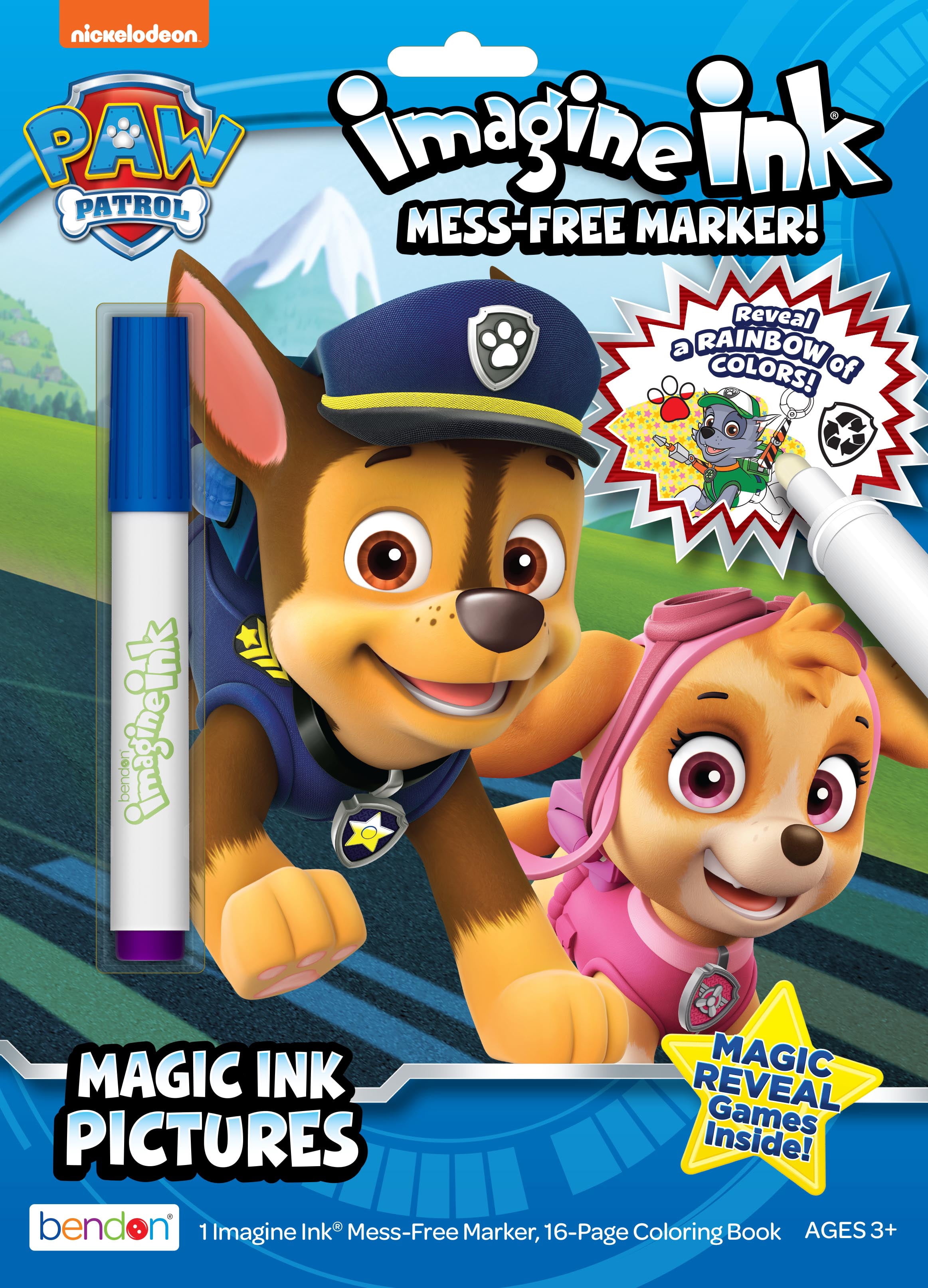 PAW Patrol 16 Page Imagine Ink Coloring Book, Paperback