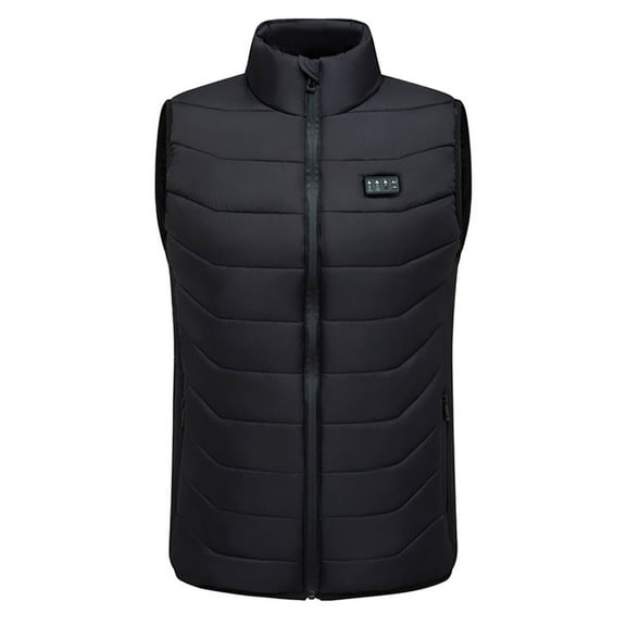 HomeGardon Heated Vest for Men and Women USB Heated Vest without Sleeves Winter Unisex Casual Zipper Four Control 28 Areas Heat Heating USB Charging Stand-up Collar Tank Top,S-XXXXXL
