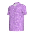 thumbnail image 4 of Wukai Lilac Glittering Men’s Polo Shirts,Quick-Dry Athletic Shirt,Classic Fit Shirts-XX-Large, 4 of 8