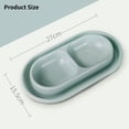 thumbnail image 5 of Double Cat Dog Bowls 2 in 1 Food and Water Bowls Dish with Moat for Small Medium Size Dogs Cats Small Gray, 5 of 10