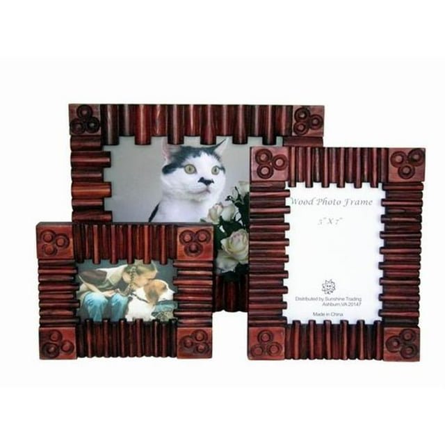 Sunshine Trading Handmade Wood Photo Frame - 5 x 7 Inch