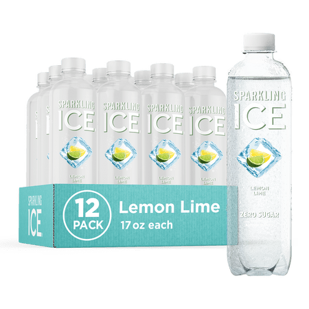 Sparkling Ice Lemon Lime Sparkling Water, 12 Pack