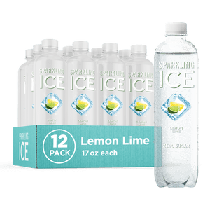 Sparkling Ice Lemon Lime Sparkling Water, 12 Pack