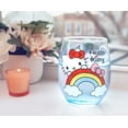thumbnail image 6 of Sanrio Hello Kitty Rainbow Peek Stemless Wine Glass | Holds 20 Ounces, 6 of 7
