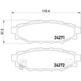 thumbnail image 2 of BALATAS BAJOS METALES IMPREZA 2008 al 2012 SUBARU 2.5L H4 Traseras BREMBO ., 2 of 5