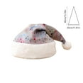 thumbnail image 6 of Super Soft Santa Hat - Gold Star Accent Holiday Party Accessory Winter clothes Gift Family Matching Christmas Photo Prop(Gray), 6 of 6