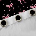 thumbnail image 4 of Manfei Pink Bow Knot Loves Blackout Curtains,Minimalist Geometric Polkadot Curtains Pack of 2 (42x84 Each), 4 of 6