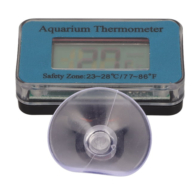 Reptile Thermometer, Waterproof Digital Accurate Measurement Fish Tank Temperature Sensor with Suction Cup for Aquarium