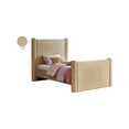 thumbnail image 2 of Meridian Furniture Elias Camel Velvet Twin Bed, 2 of 8