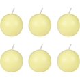 thumbnail image 2 of Zest Candle 6-Piece Ball Candles, 3-Inch, Ivory, 2 of 8
