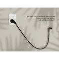 thumbnail image 6 of Cable Leader 15FT Ultra Low Profile Angled NEMA 1-15P to C7 Right-Angled Power Cord, Black, 6 of 6