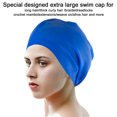 thumbnail image 2 of Trisens Extra Large Swimming Cap for Women and Men,Unisex Adults Silicone Swim Cap for Long Hair,Long Thick Curly,Dreadlocks,Dreadlocks Weaves Braids, 2 of 7