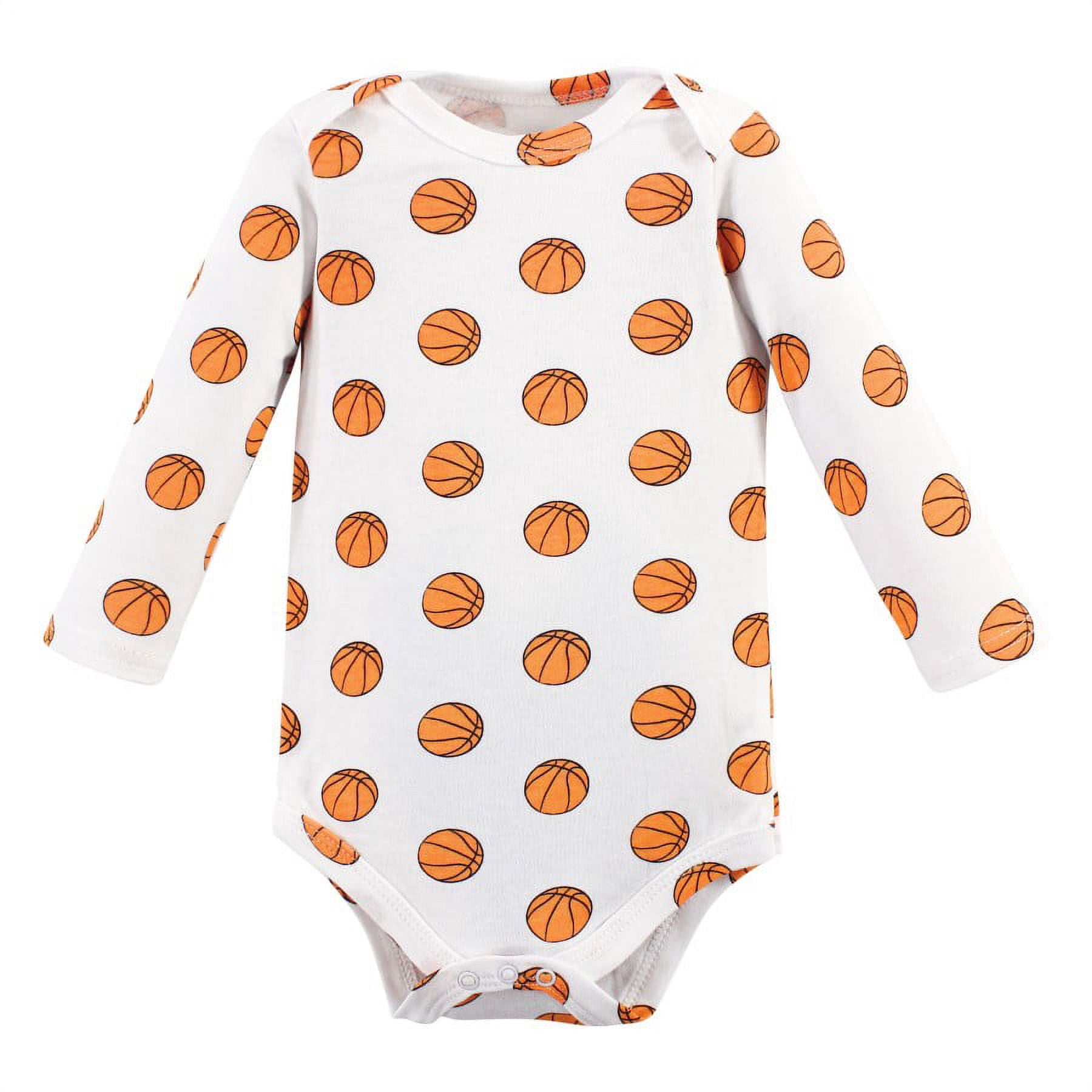 Hudson Baby Cotton Long-Sleeve Bodysuits, 3- Pack, Newborn- 24 Months