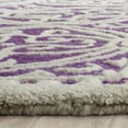 thumbnail image 3 of SAFAVIEH Cambridge Leslie Geometric Wool Area Rug, Purple/Ivory, 5' x 8', 3 of 7
