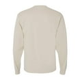 thumbnail image 4 of Hanes Men’s Beefy-T Long Sleeve T-Shirt, Crew Neck, Durable Pre-Shrunk Cotton Tee, Sand, L, 4 of 4